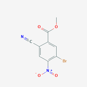 molecular formula C9H5BrN2O4 B1415654 Methyl 5-bromo-2-cyano-4-nitrobenzoate CAS No. 1805102-97-9