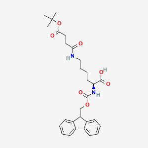 molecular formula C29H36N2O7 B1415668 L-Lysine, N6-[4-(1,1-dimethylethoxy)-1,4-dioxobutyl]-N2-[(9H-fluoren-9-ylmethoxy)carbonyl]- CAS No. 1354905-64-8
