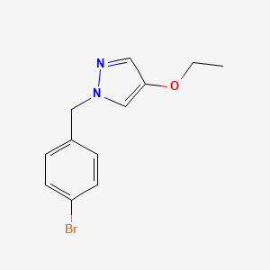 molecular formula C12H13BrN2O B1415671 1-(4-Bromobenzyl)-4-ethoxy-1H-pyrazole CAS No. 1859427-93-2