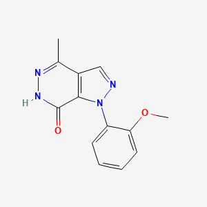 molecular formula C13H12N4O2 B1415674 1-(2-methoxyphenyl)-4-methyl-6H-pyrazolo[3,4-d]pyridazin-7-one CAS No. 1105197-91-8