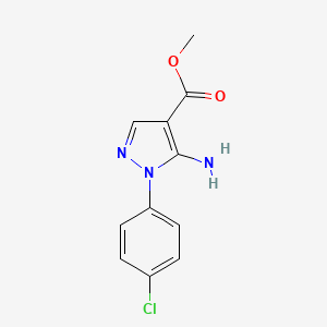 molecular formula C11H10ClN3O2 B1415675 methyl 5-amino-1-(4-chlorophenyl)-1H-pyrazole-4-carboxylate CAS No. 121716-21-0