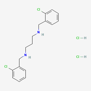 molecular formula C17H22Cl4N2 B14156767 Trimethylenediamine, N,N'-bis(o-chlorobenzyl)-, dihydrochloride CAS No. 2056-19-1