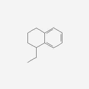 molecular formula C12H16 B14156774 Naphthalene, 1-ethyl-1,2,3,4-tetrahydro- CAS No. 13556-58-6