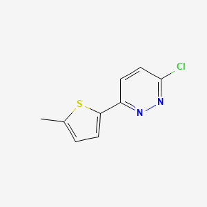 molecular formula C9H7ClN2S B1415678 3-氯-6-(5-甲基-2-噻吩基)吡啶嗪 CAS No. 1105194-98-6