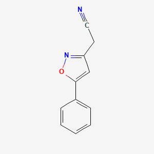 molecular formula C11H8N2O B1415681 (5-Phenylisoxazol-3-yl)acetonitrile CAS No. 35221-98-8