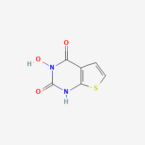 molecular formula C6H4N2O3S B14156820 3-hydroxy-1H-thieno[2,3-d]pyrimidine-2,4-dione CAS No. 53229-49-5