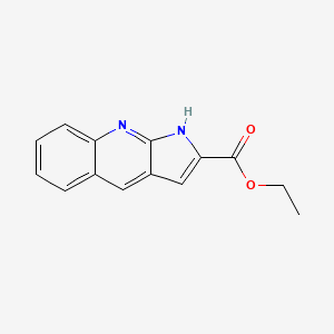 molecular formula C14H12N2O2 B1415686 ethyl 1H-pyrrolo[2,3-b]quinoline-2-carboxylate CAS No. 1105196-14-2