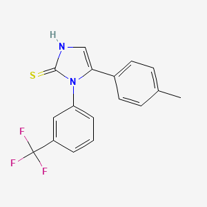 5-(4-methylphenyl)-1-[3-(trifluoromethyl)phenyl]-1H-imidazole-2-thiol