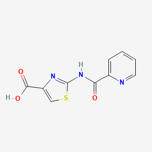 molecular formula C10H7N3O3S B1415691 2-[(2-Pyridinylcarbonyl)amino]-1,3-thiazole-4-carboxylic acid CAS No. 1105192-27-5