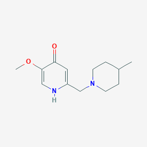 5-Methoxy-2-[(4-methylpiperidin-1-yl)methyl]pyridin-4-ol