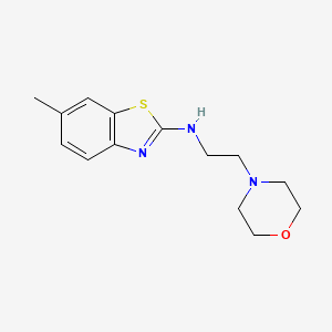 B1415699 6-methyl-N-(2-morpholin-4-ylethyl)-1,3-benzothiazol-2-amine CAS No. 1105189-17-0