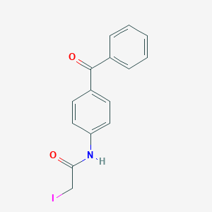 molecular formula C15H12INO2 B014157 Benzophenone-4-iodoacetamide CAS No. 76809-63-7