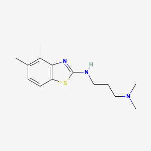 molecular formula C14H21N3S B1415700 N'-(4,5-dimethyl-1,3-benzothiazol-2-yl)-N,N-dimethylpropane-1,3-diamine CAS No. 1105188-44-0