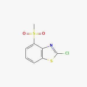 molecular formula C8H6ClNO2S2 B1415701 2-Chloro-4-(methylsulfonyl)-1,3-benzothiazole CAS No. 1105189-51-2