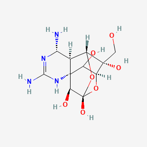 molecular formula C11H18N4O7 B14157018 Tetrodaminotoxin CAS No. 7724-38-1