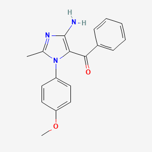 molecular formula C18H17N3O2 B14157088 [5-Amino-3-(4-methoxyphenyl)-2-methylimidazol-4-yl]-phenylmethanone CAS No. 352555-56-7
