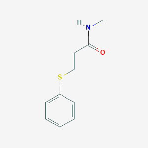 molecular formula C10H13NOS B14157103 Propanamide, N-methyl-3-(phenylthio)- CAS No. 89024-23-7