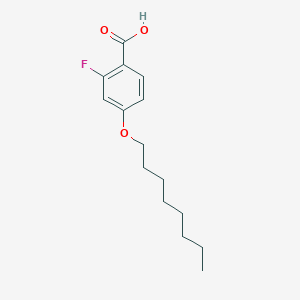 molecular formula C15H21FO3 B141572 2-氟-4-辛氧基苯甲酸 CAS No. 128895-76-1