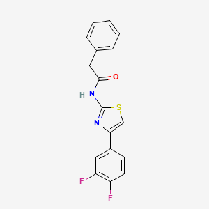 molecular formula C17H12F2N2OS B14157261 N-[4-(3,4-difluorophenyl)-1,3-thiazol-2-yl]-2-phenylacetamide CAS No. 903251-08-1