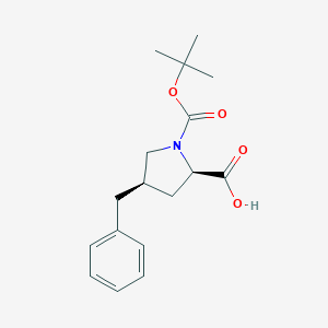 molecular formula C17H23NO4 B141573 (4R)-1-N-Boc-4-苄基-D-脯氨酸 CAS No. 158459-13-3