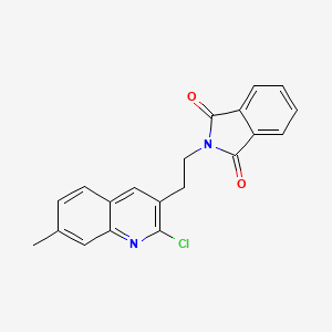 molecular formula C20H15ClN2O2 B1415731 2-[2-(2-Chloro-7-methyl-3-quinolinyl)ethyl]-1H-isoindole-1,3(2H)-dione CAS No. 1105193-61-0