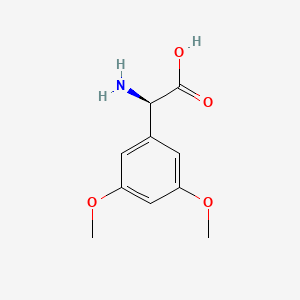 molecular formula C10H13NO4 B14157327 (2R)-2-amino-2-(3,5-dimethoxyphenyl)acetic acid CAS No. 103889-85-6