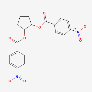 molecular formula C19H16N2O8 B14157331 Cyclopentane-1,2-diyl bis(4-nitrobenzoate) CAS No. 91146-24-6