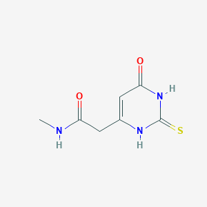 molecular formula C7H9N3O2S B1415734 2-(2-mercapto-6-oxo-1,6-dihydropyrimidin-4-yl)-N-methylacetamide CAS No. 1105191-77-2