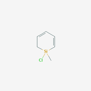 molecular formula C6H9ClSi B14157368 Silacyclohexa-2,4-diene, 1-chloro-1-methyl- CAS No. 63878-63-7