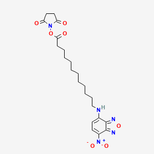 molecular formula C22H29N5O7 B1415737 NBD dodecanoic acid N-succinimidyl ester CAS No. 689263-76-1