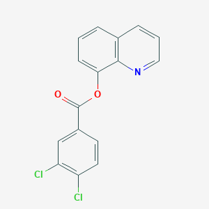 molecular formula C16H9Cl2NO2 B14157390 Quinolin-8-yl 3,4-dichlorobenzoate CAS No. 5057-76-1