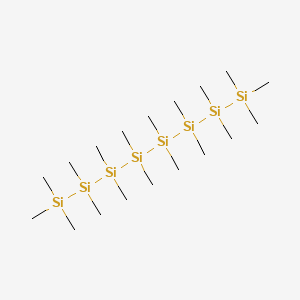 molecular formula C18H54Si8 B14157499 Octadecamethyloctasilane CAS No. 3704-48-1