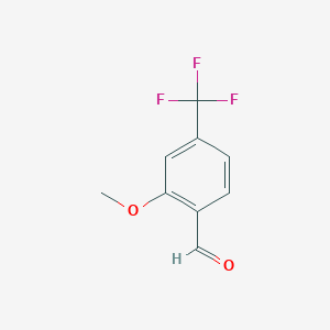 molecular formula C9H7F3O2 B141575 2-Methoxy-4-(trifluoromethyl)benzaldehyde CAS No. 132927-09-4