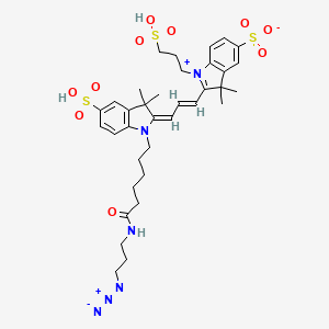 molecular formula C35H46N6O10S3 B1415756 Sulfo-Cy3 azide 