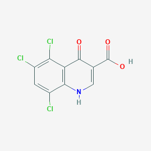molecular formula C10H4Cl3NO3 B14157611 5,6,8-Trichloro-4-oxo-1,4-dihydroquinoline-3-carboxylic acid CAS No. 302553-01-1