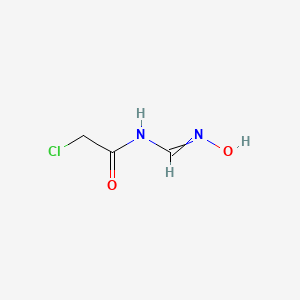 molecular formula C3H5ClN2O2 B1415778 2-chloro-N-(hydroxyiminomethyl)acetamide CAS No. 1785917-18-1