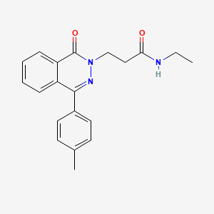 molecular formula C20H21N3O2 B14157803 N-ethyl-3-[4-(4-methylphenyl)-1-oxophthalazin-2-yl]propanamide CAS No. 843618-14-4
