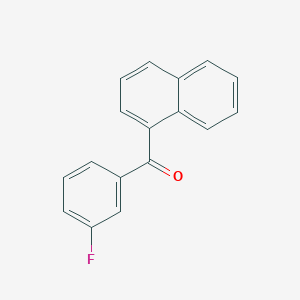 molecular formula C17H11FO B14157832 (3-Fluorophenyl)-naphthalen-1-ylmethanone CAS No. 1543-58-4
