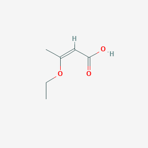 molecular formula C6H10O3 B14157903 3-Ethoxybut-2-enoic acid CAS No. 38624-58-7