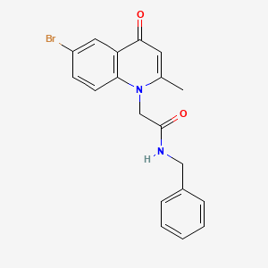 molecular formula C19H17BrN2O2 B14157957 N-benzyl-2-(6-bromo-2-methyl-4-oxoquinolin-1-yl)acetamide CAS No. 488132-04-3