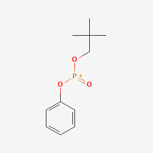 molecular formula C11H16O3P+ B14157971 Phosphonic acid, 2,2-dimethylpropyl phenyl ester CAS No. 21879-32-3