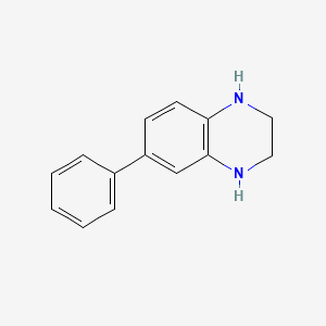 molecular formula C14H14N2 B14157973 6-Phenyl-1,2,3,4-tetrahydroquinoxaline CAS No. 6640-53-5
