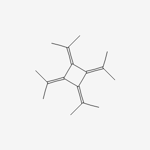 molecular formula C16H24 B14158025 Cyclobutane, tetrakis(1-methylethylidene)- CAS No. 88919-66-8
