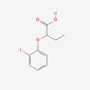 molecular formula C10H11IO3 B14158033 2-(o-Iodophenoxy)butyric acid CAS No. 90794-35-7