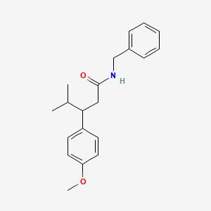 molecular formula C20H25NO2 B14158072 N-benzyl-3-(4-methoxyphenyl)-4-methylpentanamide CAS No. 840515-23-3