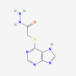 molecular formula C7H8N6OS B14158084 2-(7H-purin-6-ylsulfanyl)acetohydrazide CAS No. 6315-15-7
