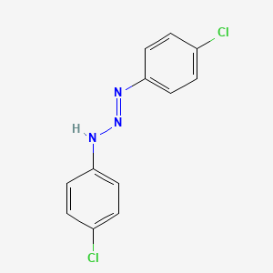 molecular formula C12H9Cl2N3 B14158088 1-Triazene, 1,3-bis(4-chlorophenyl)- CAS No. 3470-39-1