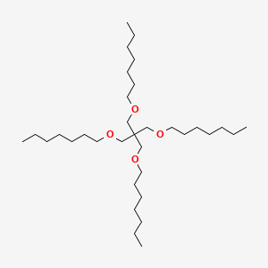 molecular formula C33H68O4 B14158090 1-[3-Heptoxy-2,2-bis(heptoxymethyl)propoxy]heptane CAS No. 97431-24-8