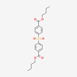 molecular formula C22H26O6S B14158091 Benzoic acid, 4,4'-sulfonylbis-, dibutyl ester CAS No. 3971-35-5