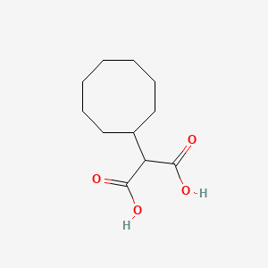 molecular formula C11H18O4 B14158152 2-Cyclooctylpropanedioic acid CAS No. 3667-53-6